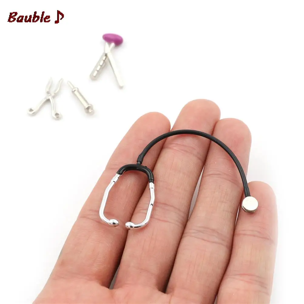 Doctor Play Set Doctor Nurse Toys Doctor Toys Kit 1 Set Dollhouse Miniature Simulation Mini Plastic Doctor Nurse Medical Set Pretend Play House Toys For Kids Children
