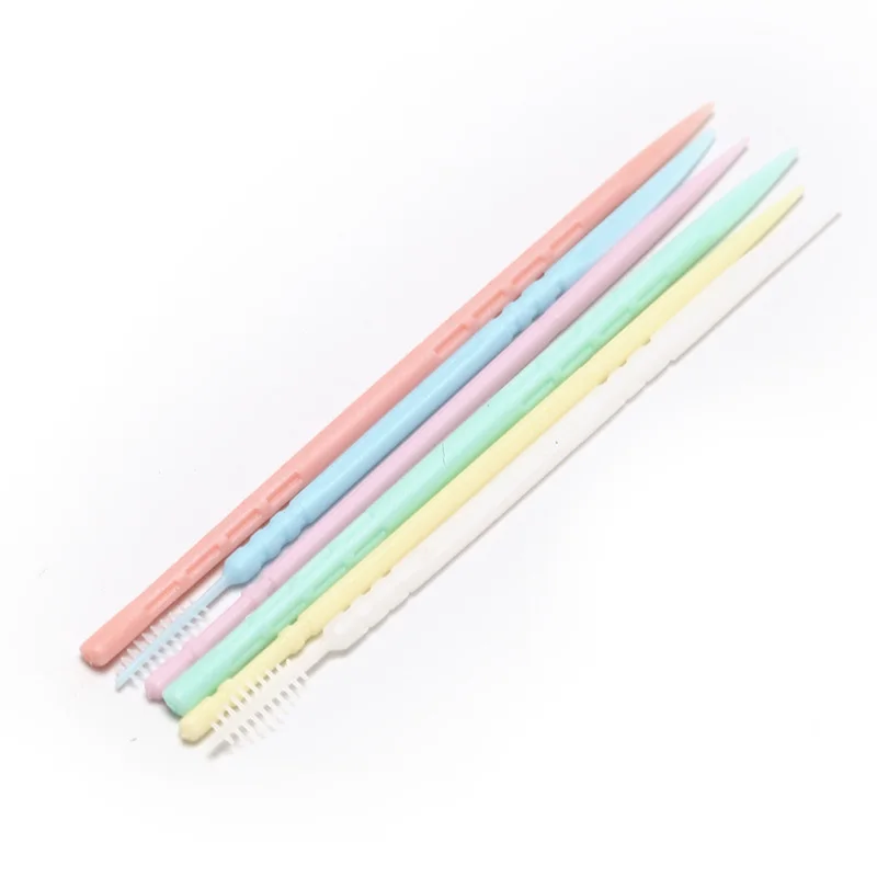 40 шт./кор. портативный двухсторонний зубочистка пластиковая Pick Oral Dental pick
