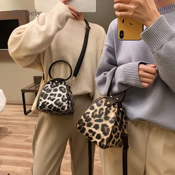 

Fashion Designer Leopard Print Handbag Women New Small Box Shoulder Bags Ladies Belt Brand Crossbody Bags Streetwear