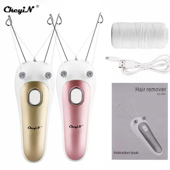 

CkeyiN Mini Face Facial Hair Remover Trimmer Electric Razor Female Body Cotton Thread Depilator Shaver Lady Beauty Care Machine