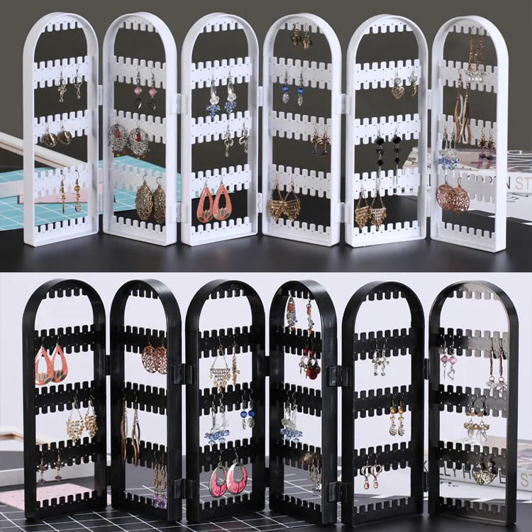 

Transparent Dome 240 Hole Screen Earrings Rack Jewelry Rack Ear Stud Earrings Bracelets Necklace Ornament Display Props