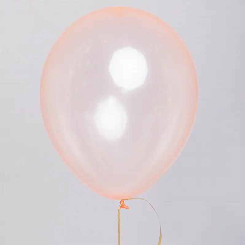 orange 50 шт 100 шт Красочный хрустальный шар 10 дюймов круглый Bobo прозрачные латексные воздушные шары Свадебный декор гелиевый надувной шар - Цвет: orange