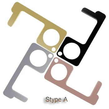 

4 pcs / bag Anti-bacterial and Anti-virus EDC Contactless Door Opener Hygienic Hook Doors Openner