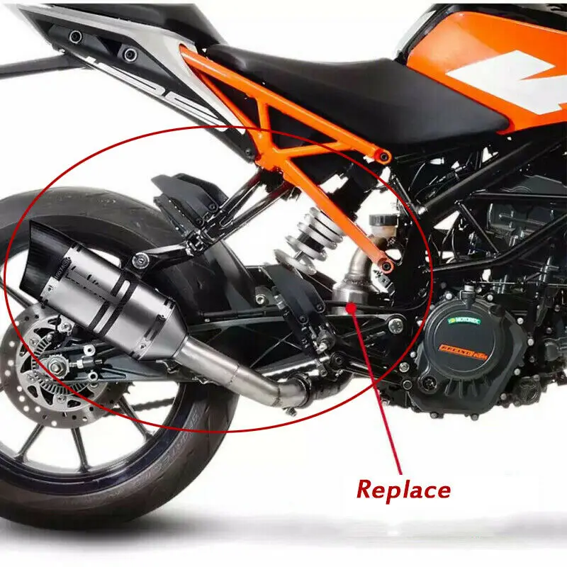 Слипоны для KTM Duke 390 250 125 RC390 мотоциклетные выхлопные трубы глушителя наконечники для побега соединительные трубы средней секции