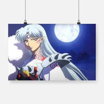 

Canvas Poster Sesshomaru Painting Wall Art InuYasha Prints Modular Pictures Japan Anime Home Decoration For Living Room No Frame