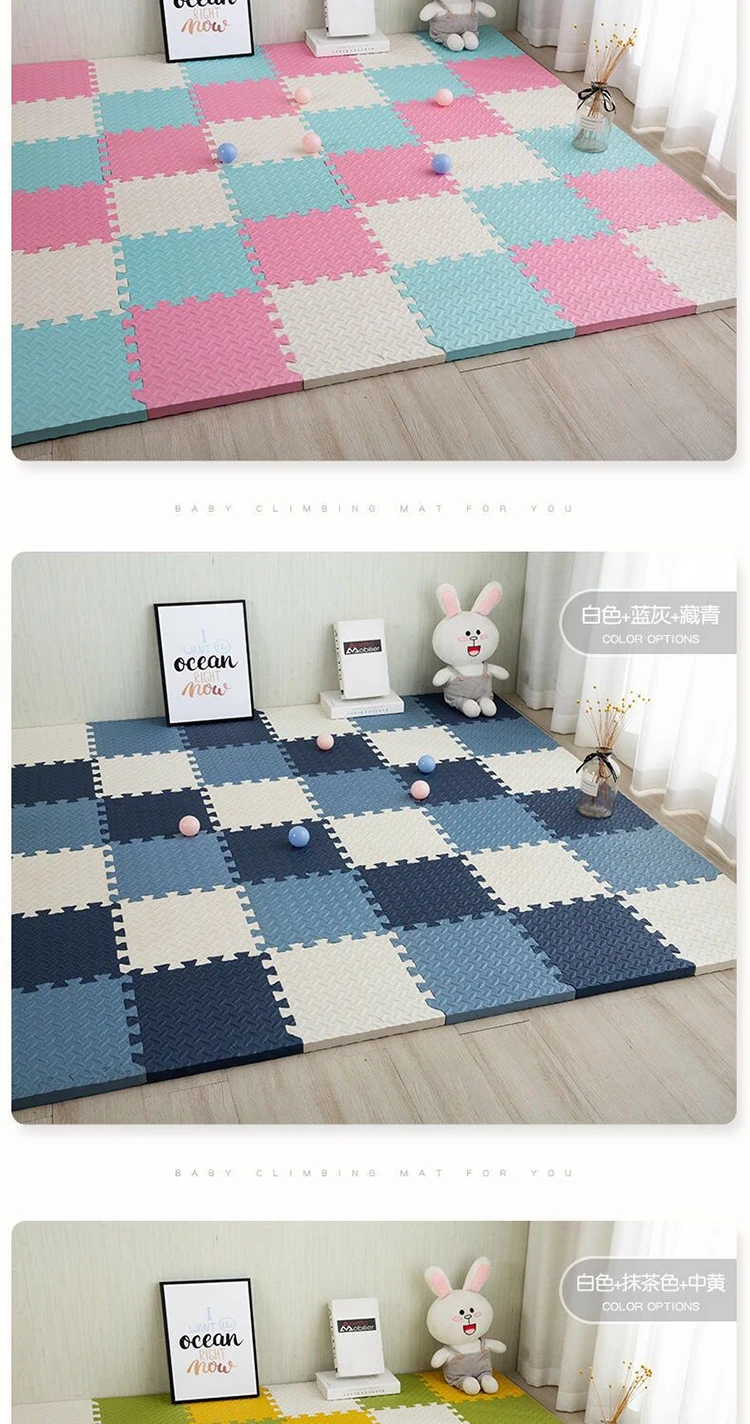 Baby Foam Crawling Mat Children EVA Educational Toys Kids Soft Floor Game Mat Chain Fitness Brick Gym Game Carpet 2.5cm Thicknes Baby Foam Crawling Mat Children EVA Educational Toys Kids Soft Floor Game Mat Chain Fitness Brick Gym Game Carpet 2.5cm Thicknes