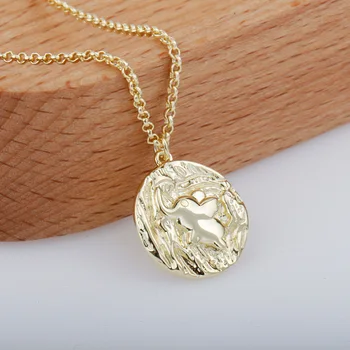 

Original designer style S925 Silver Necklace elephant pendant necklace personality irregular round Necklace for woman jewelry