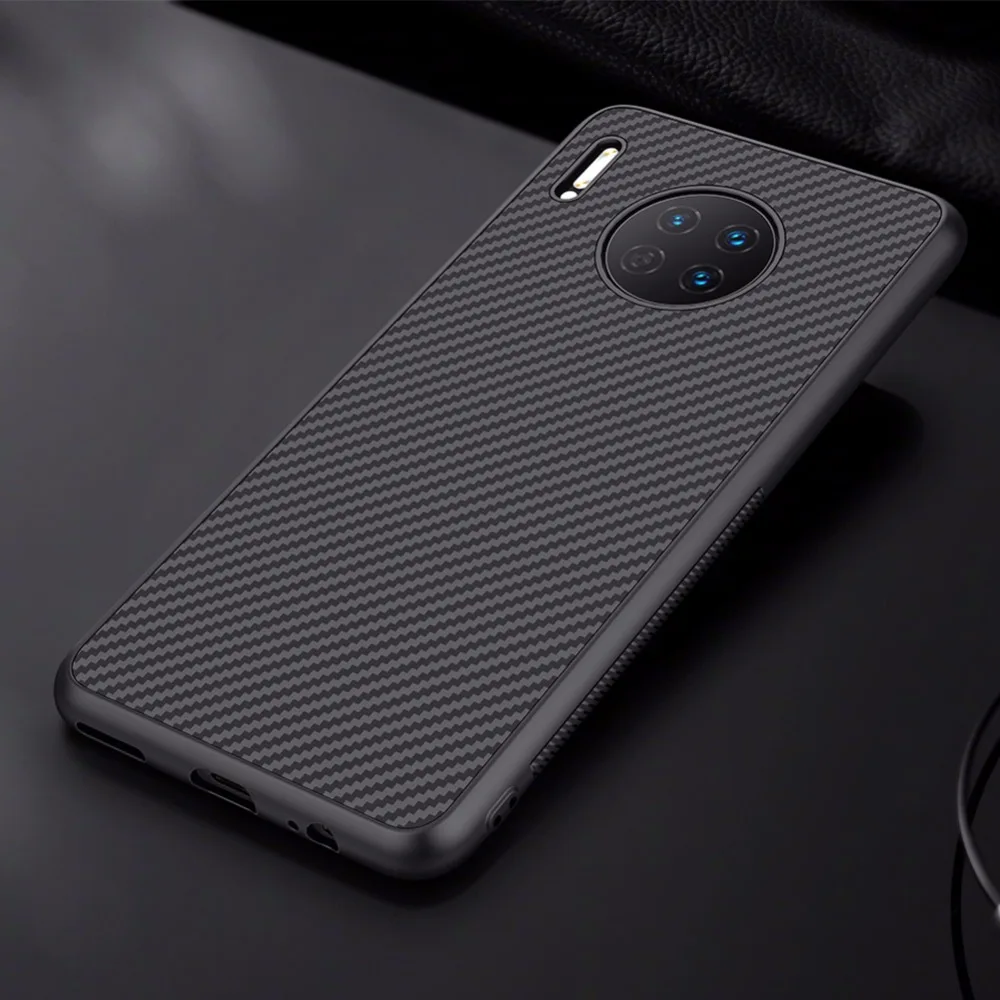 Для huawei mate 30 чехол NILLKIN Высокое качество Синтетический Чехол из углеродного волокна ПП Пластик жесткий задняя крышка чехол для huawei mate 30