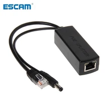 

ESCAM 10/100M IEEE802.3at/af Power Over Ethernet PoE Splitter Adapter For IP Camera 80x27x22mm/3.15x1.06x0.87in