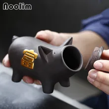 Креативная фиолетовая глина в форме животного пуэр чайный Caddy маленький керамический чайный лист Герметичная Бутылка для хранения портативная дорожная чайная канистра