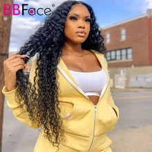 Brazilian Deep Wave HD Front Wigs Pre plucked Lace Closrue Human Hair Wigs For Women 4x4 Closure Wig Deep Wave Human Hair Wig