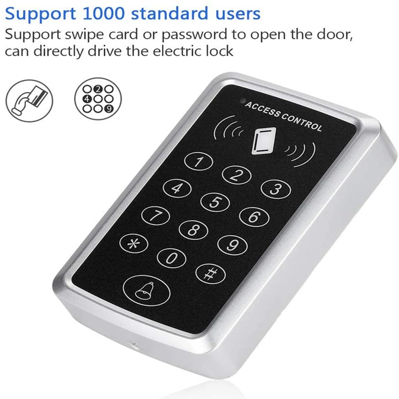 T119 125 кГц контроль доступа к двери, rfid-считыватель, клавиатура контроля доступа, цифровая панель, считыватель карт, система домашней безопасности, дверной замок