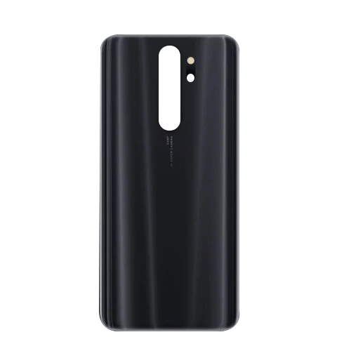 Чехол для Xiaomi Redmi Note 8 Pro стеклянная задняя крышка батарейного отсека сзади Корпус дверь задняя крышка батарейного отсека Ремонт запасных Запчасти+ 3 М клей - Цвет: Black