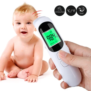 

Household Digital LCD Backlight Thermometer ℃/℉ Adult Baby Infrared Forehead Thermometer Temperature Measurement New