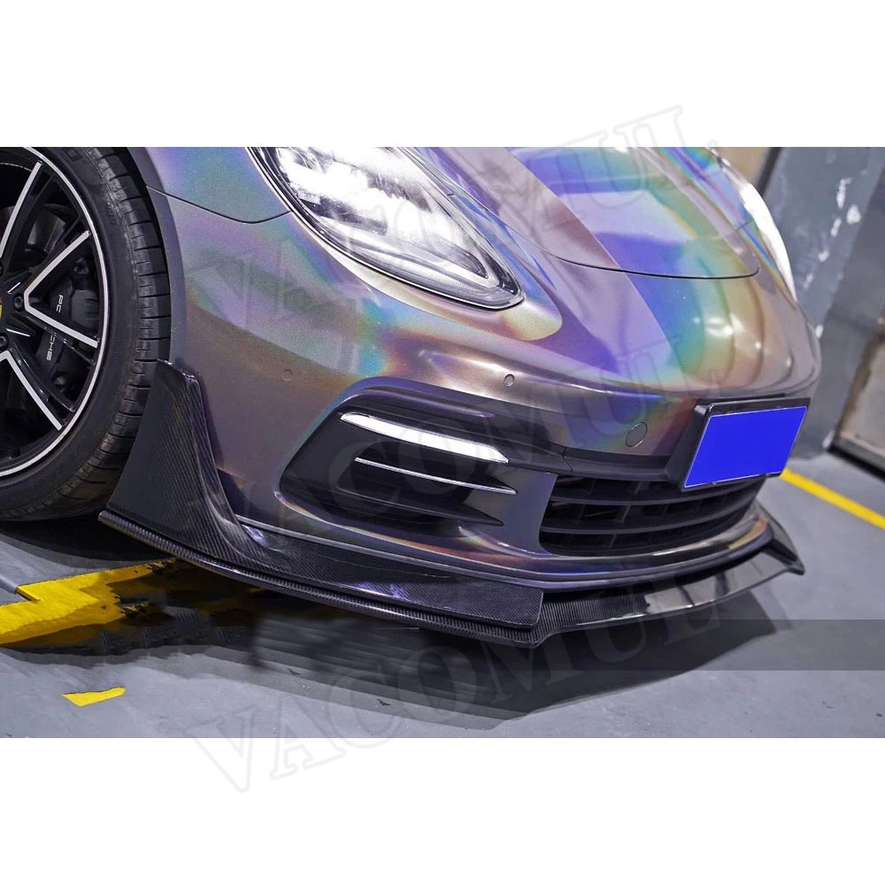Сухое углеродное волокно передний спойлер сплиттеры задний диффузор боковые юбки задний спойлер для Porsche Panamera 971- обвес
