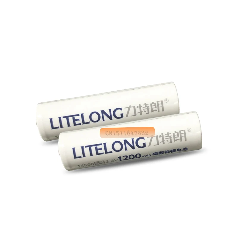 2 шт AA 1200mah 14500 3,2 v lifepo4 аккумуляторная батарея новая высокая емкость LITELONG