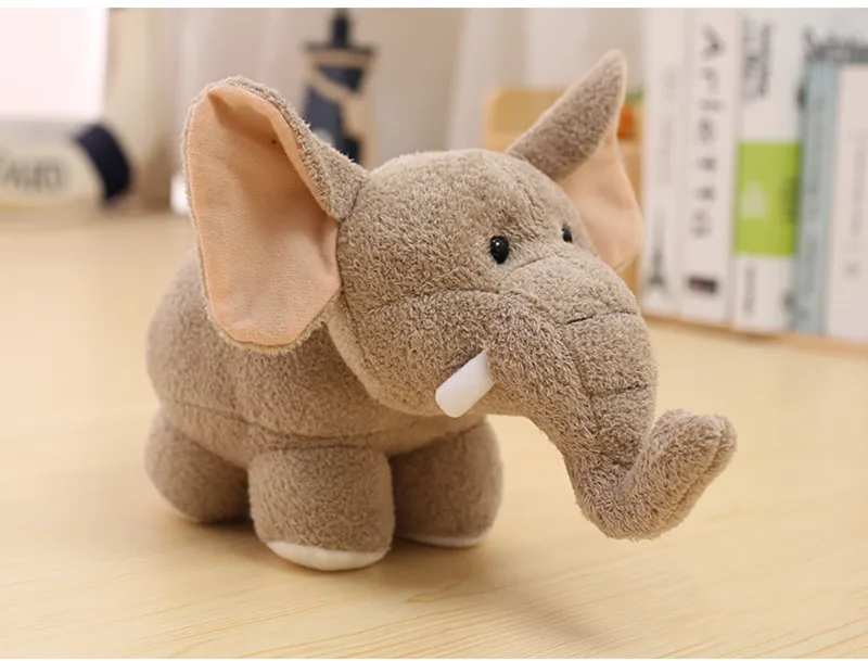 Cute Q Hippo Plush Doll Elephant Stuffed Toy Accompany Sleeping Doll Bedtime Story Educational Toy2