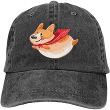 Ejiazhan7 Летающая Акита Ретро Регулируемая ковбойская Джинсовая Шляпа Унисекс Хип Хоп черные бейсболки