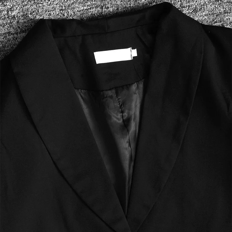 

Joint Black And White with Pattern Suit Jacket Women's Loose-Fit 2019 Spring And Autumn New Style Fashion Long-sleeved Upper Gar