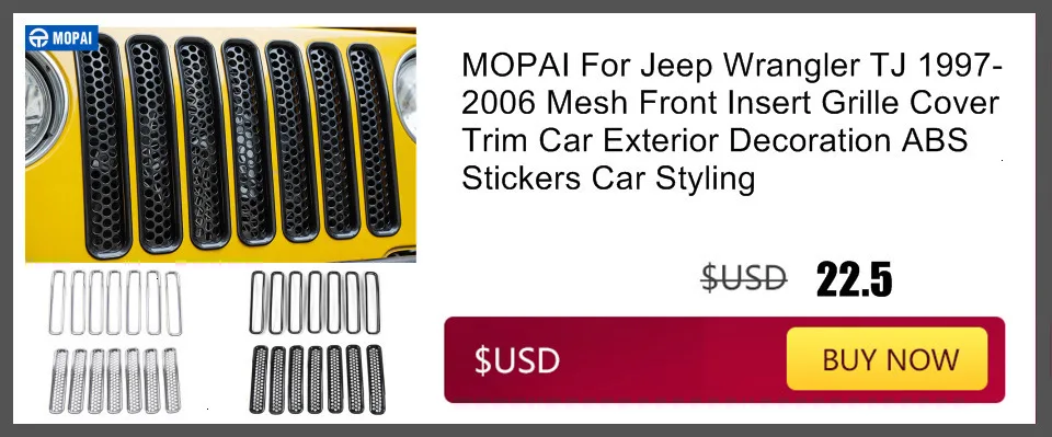 Автомобильные наклейки MOPAI для Jeep Wrangler TJ, автомобильный воздухозаборник, вытяжной колпачок, крышка от дождя для Jeep Wrangler TJ JK 1997