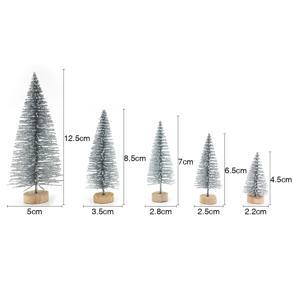 Nicro, новинка, мини, сделай сам, Рождественская елка, блестящая, маленькая, сосна, настольная, Рождественское украшение для дома декоративные деревья, подарки для детей# Chr47