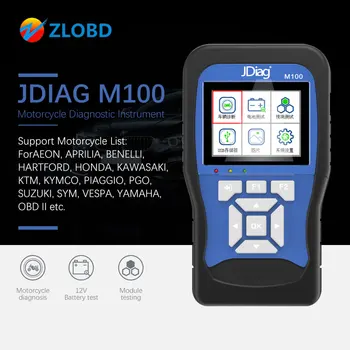 

JDiag M100 motorcycle scanner universal motorcycle scan tool 12V Battery Tester Intelligent Dual System Moto Scan Tool