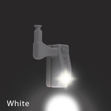KAK Универсальный шарнирный светильник для кухни, спальни, гостиной, шкафа, 0,25 Вт, внутренний светодиодный датчик освещения, мебельная фурнитура - Цвет: White Light