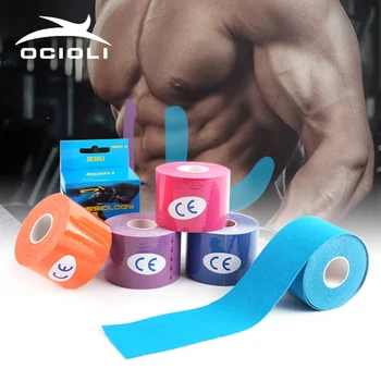 

Good Athletic Tapes Kinesiology Strap Sports Tape for Football Exercise 5cm Kinetic Tapes Ankle Knee Osteoarthritis Protector