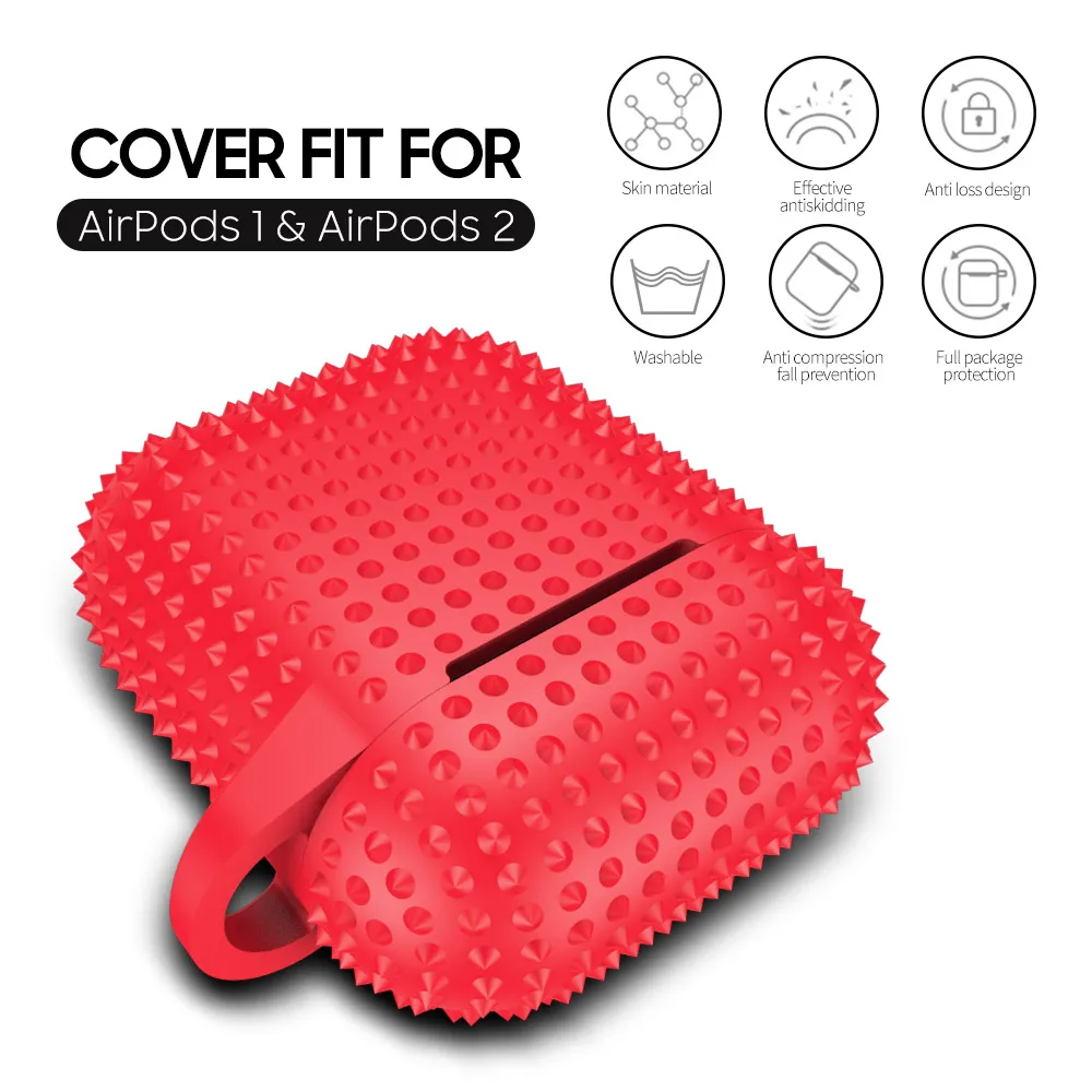 

Silicone Case For AirPods 2 Case Earphone Charging Cover Bag for Apple AirPods Air Pod 1 2 Bluetooth Box Headset Protect Case