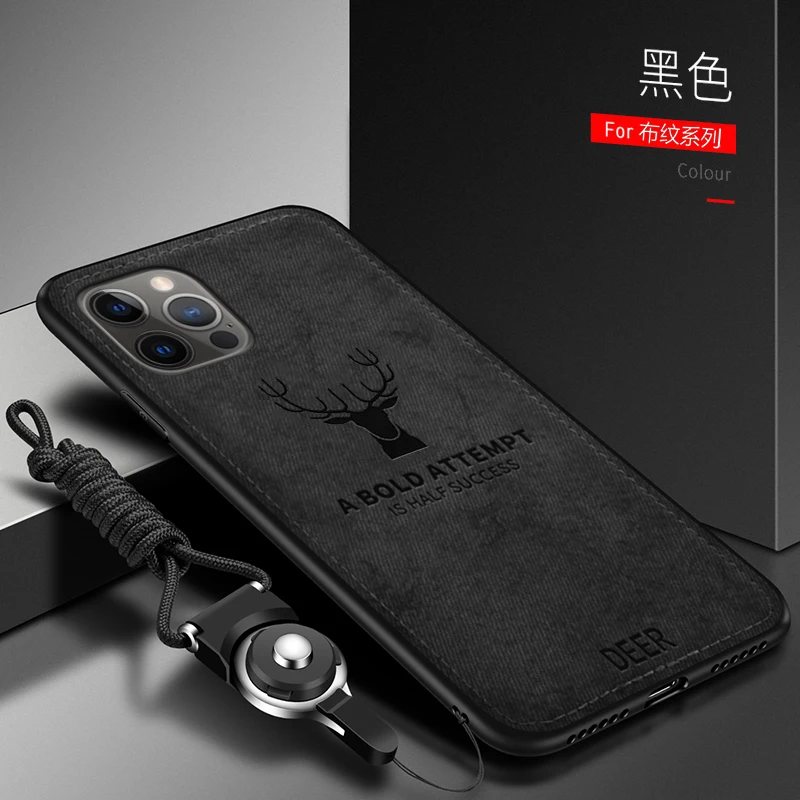 13 pro max cases For Apple iphone 13 Pro Max Case Luxury Soft STPU+Hard fabric Deer Protective Back Cover Case for iphone 13 13PRO 13MAX iphone13 iphone 13 pro max case clear