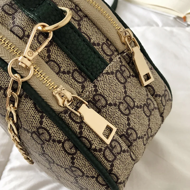 

Bags2019 Autumn New Style Origional Cool Printed Chain WOMEN'S Bag Oval Crossbody/shoulder Bag Mini Bag