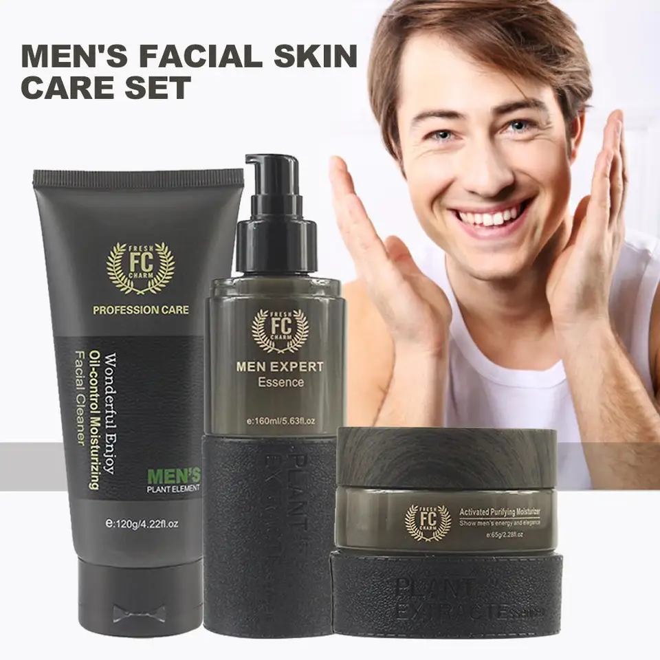 men's cleanser toner moisturiser