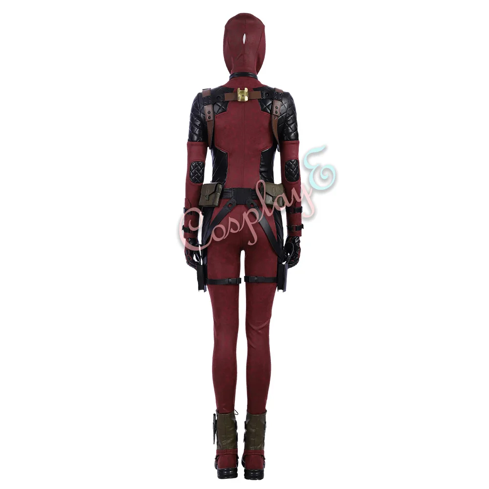 Ladypool костюм Дэдпул 2: Once Upon A Deadpool Косплей Ванда Вилсон полный набор роскошная версия