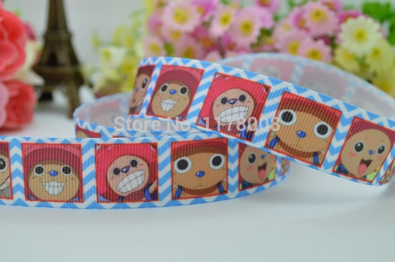50Y 7/" 22 мм мультфильм печатных корсажная лента, бант для волос DIY ручной работы одежда материалы оптом OEM