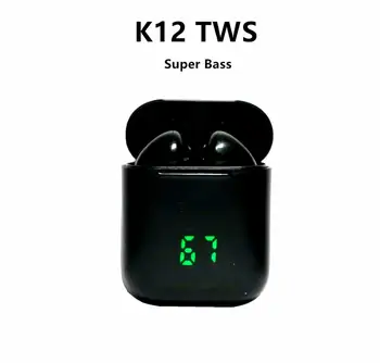 

K12 Tws Bluetooth earphone fone sem fio sport Earbuds wireless earphones i12 tws auriculares ecouteur sans fil ear buds i12 pods