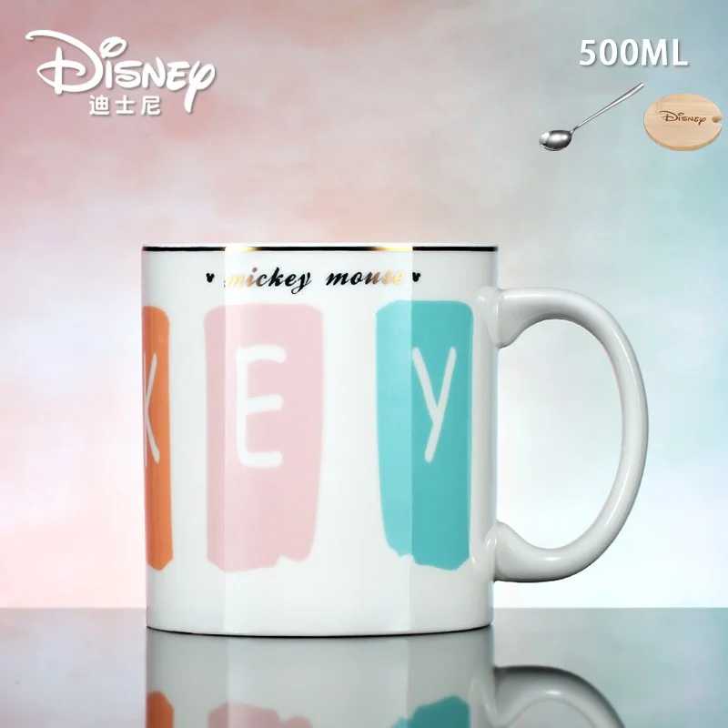Дисней Минни Микки мультфильм чашка для воды Кофе Молоко чай завтрак керамическая кружка домашний офис Коллекция чашки фестиваль подарки для детей - Цвет: 2