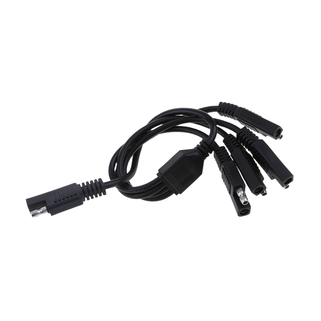 SAE Extension Wire Adapter Connector with 5 Way Cable for Car Motorcycle