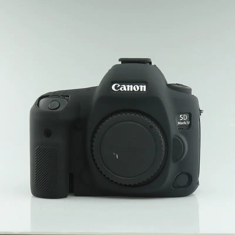 Силиконовые Камера чехол для цифровой однообъективной зеркальной камеры Canon EOS R 1300D T6 M50 5D II III IV 5D3 5D4 4000D T100 800D T7i 6D II 6D2 80D 200D 250D SL2 SL3 750D - Цвет: 5D4 Black