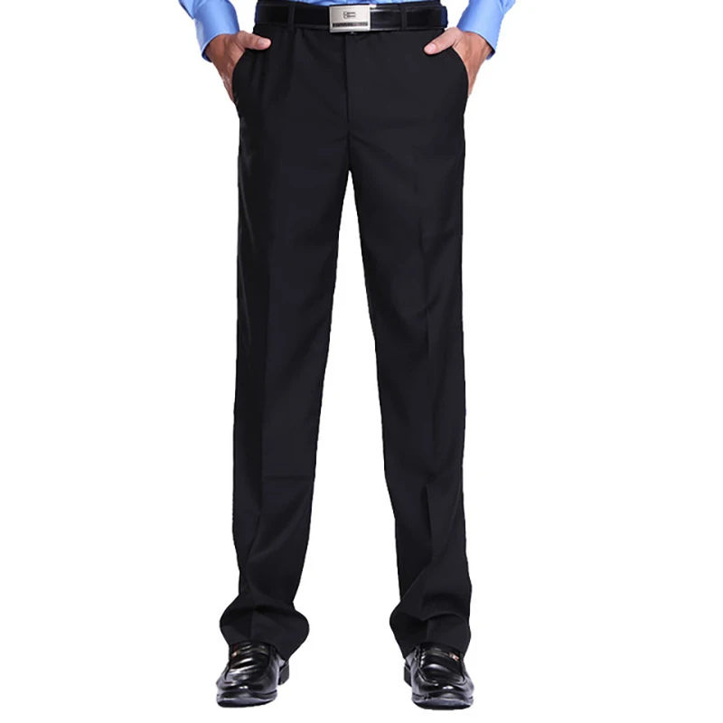 Новые мужские деловые костюмы формальные офисные мужские брюки прямого размера плюс тонкие офисные брюки мужские формальные брюки