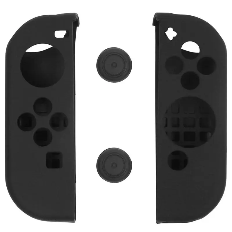 2 набора для Joy Con гелевых охранников с зажимами большого пальца Nintendo Switch синий +