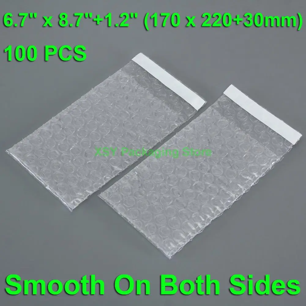 80-pcs-67-x-87-12-170-x-220-30mm-bubble-packing-bags-smooth-on-both-sides-poly-packaging-envelopes-clear-packing-pouch