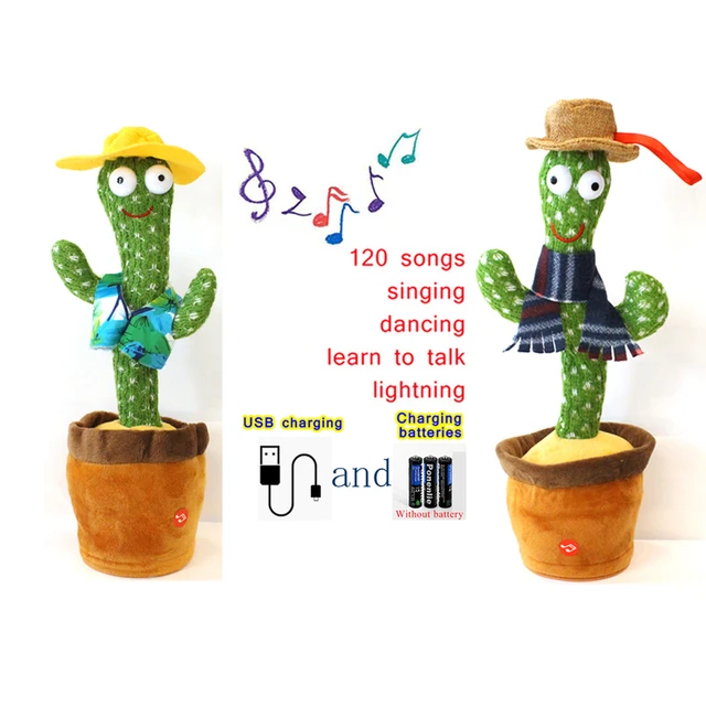 Cactus Toy Dancing Cactus Toy Dancing Cactus Plush Toy Dancing Cactus Electron Plush Toy Dancing Toys For Kids Cacto Dançante 3