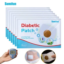 Sumifun, patch para diabetes de ervas chinesas, estabiliza o açúcar do sangue, aumento da glicose, conteúdo de glicose, emplastros de emagrecimento, 36 peças