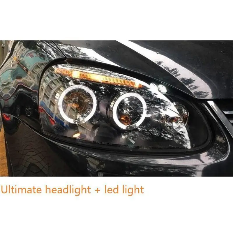 MODEL H Assessoires Neblineros Para Авто дневные ходовые Drl светодиодные фары автомобиля фары в сборе 06 07 08 09 10 11 для Volkswagen Sagitar - Цвет: MODEL H