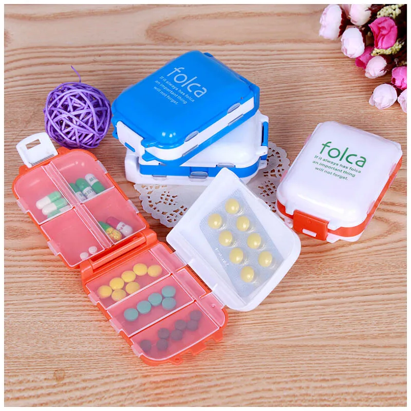 New Weekly Sort Folding Vitamin Medicine Pill Box Makeup Storage Case Container#ZH065