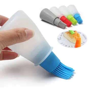 

3Color Food-grade High Temperature Easy to Clean 75ml Silicone Brush Barbecue Oil Brush BBQ Tools Pastry Tool Silicon Butter
