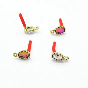 

New arrival! 14x8mm 100pcs Oval Crystal Ear Stud for Earrings Making/DIY parts,Jewelry Finding & Component