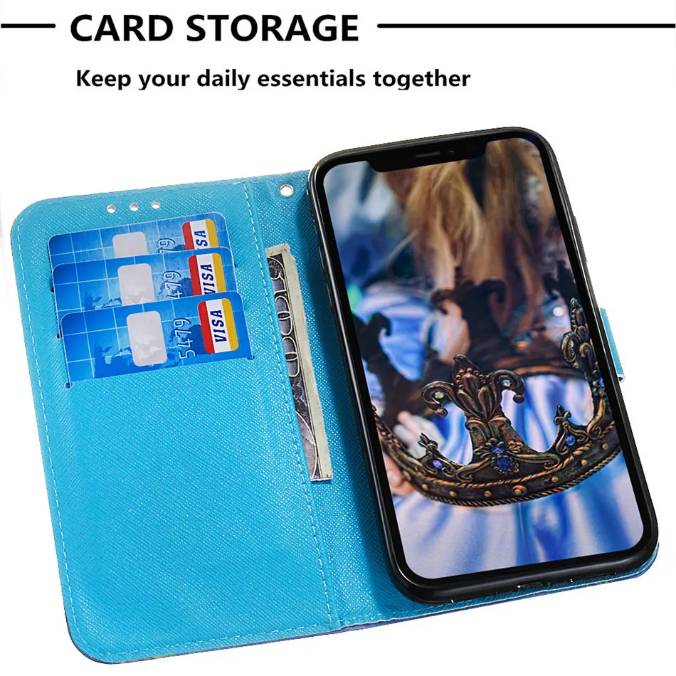 Флип Чехол Для samsung Galaxy A10 A10E A20 A20E A30 A40 A40S A50 A60 A70 A80 A90 кожаный мягкий силиконовый чехол-бумажник с отделением для карт чехол D03E
