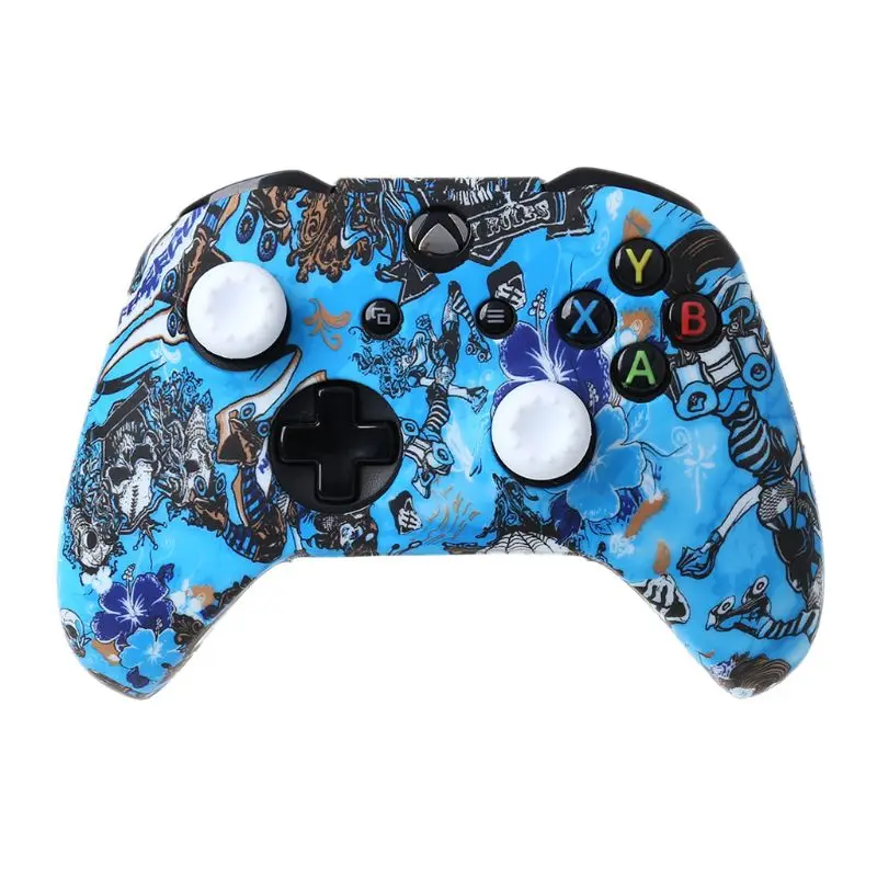 

1Set Silicone Protective Skin Case Cover with Grips Cap for XBox One X S Controller Protector Gaming Accessories