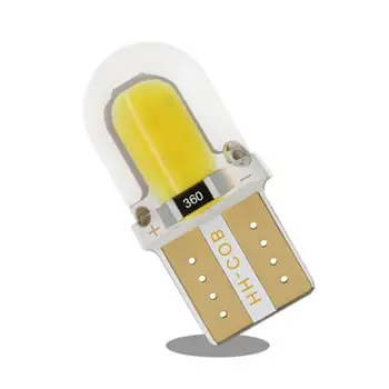 

Silicone Case Decoding T10 Car Width Lamp W5W Lamp License Plate Lamp Cob Instrument Lamp Strong Stability Anti-Vibration Lamp
